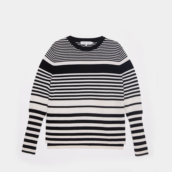 Aspen sweater cashmere black/white