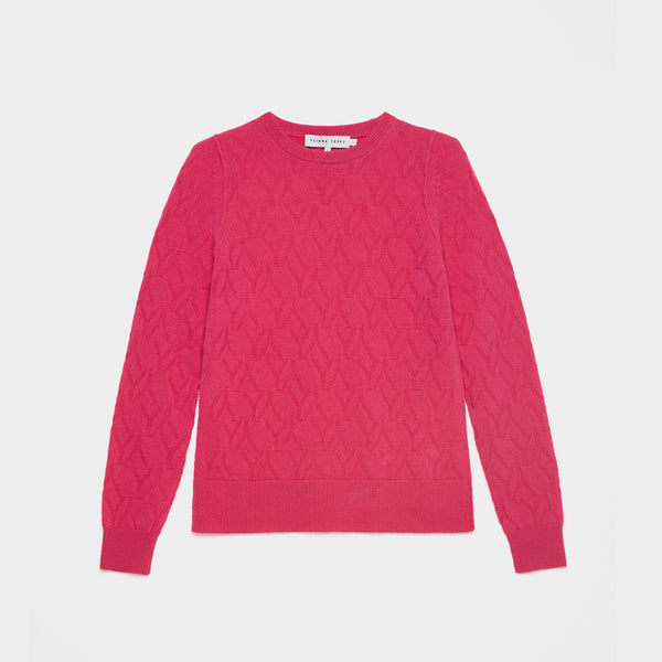 Sweater Cashmere Fuchsia YY Logomania