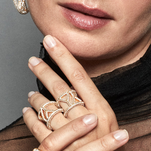 Icon Ring Crystal Gold