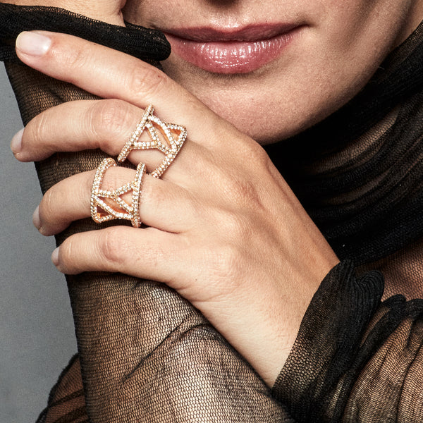 Icon Ring Crystal Gold