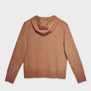 Zip Hoodie YY Logomania Camel