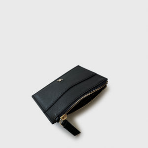 Zipped Card Case Black