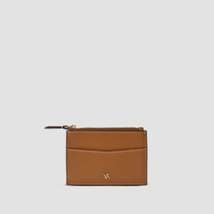 Zipped Card Case Camel