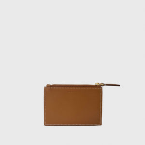 Zipped Card Case Camel