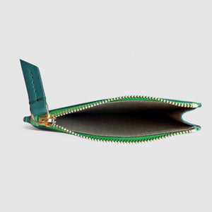 Zipped Card Case Green