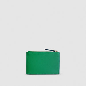 Zipped Card Case Green