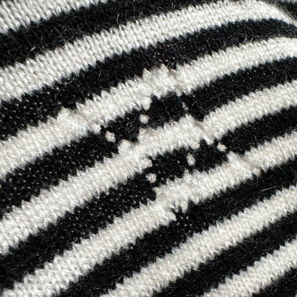 Jersey Aspen cashmere negro/blanco
