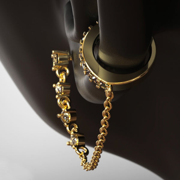 Ear Cuff one gold YLIANA YEPEZ