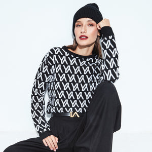 Gamma Sweater Black/White