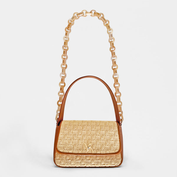 Lulu raffia natural hobo