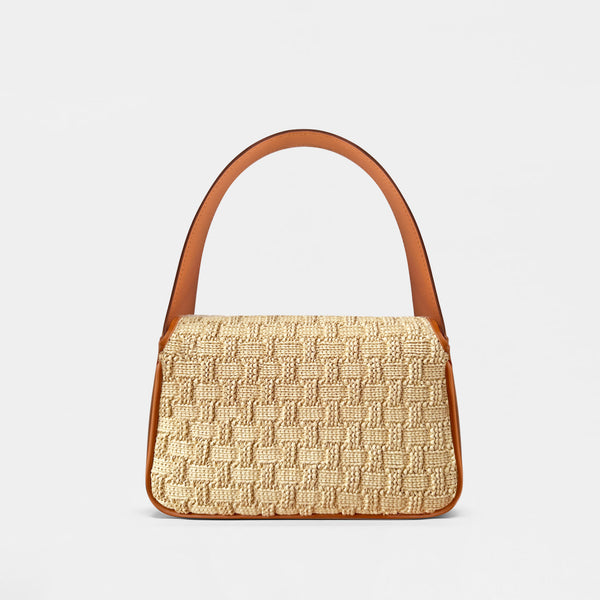 Lulu raffia natural hobo