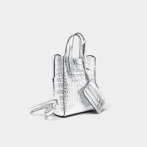 Mini Sarah Tote Silver