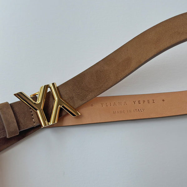 Mini Icon Belt Sepia