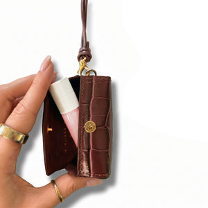 Lipstick Case Croc Brick