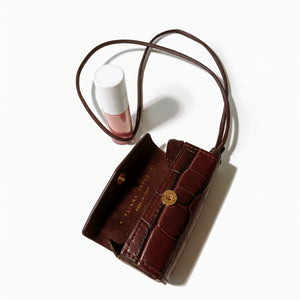 Lipstick Case Croc Brick