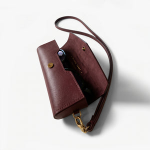 Glasses Case w. Strap Bordeaux