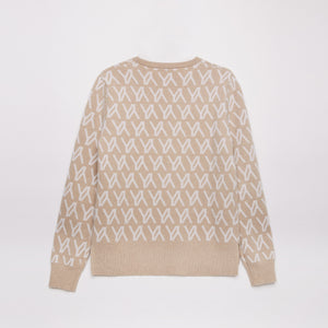 Gamma Sweater Sand/White