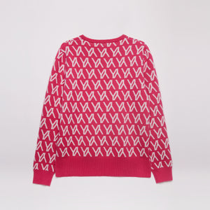 Gamma Sweater Pink/White