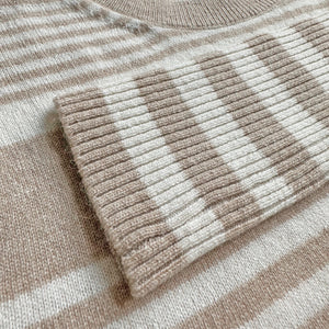 Aspen Sweater Sand/White