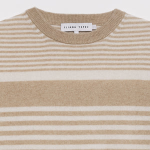 Aspen Sweater Sand/White