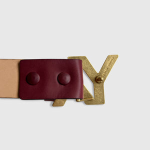Buckle with Belt Bordeaux