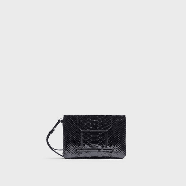 YLIANA YEPEZ handbags Mini Rio clutch python black