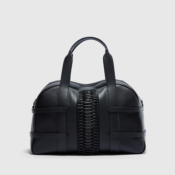 YLIANA YEPEZ handbags francesca satchel braided black