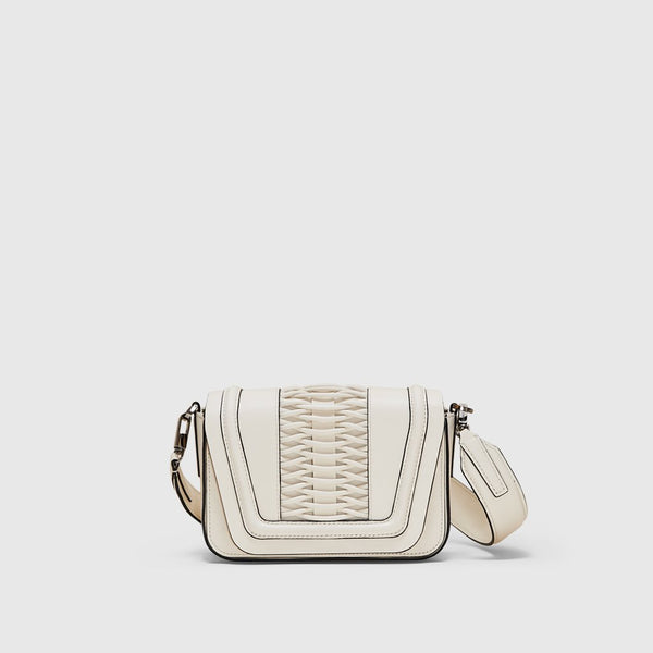 YLIANA YEPEZ handbags mini eugenia clutch braided leather off white