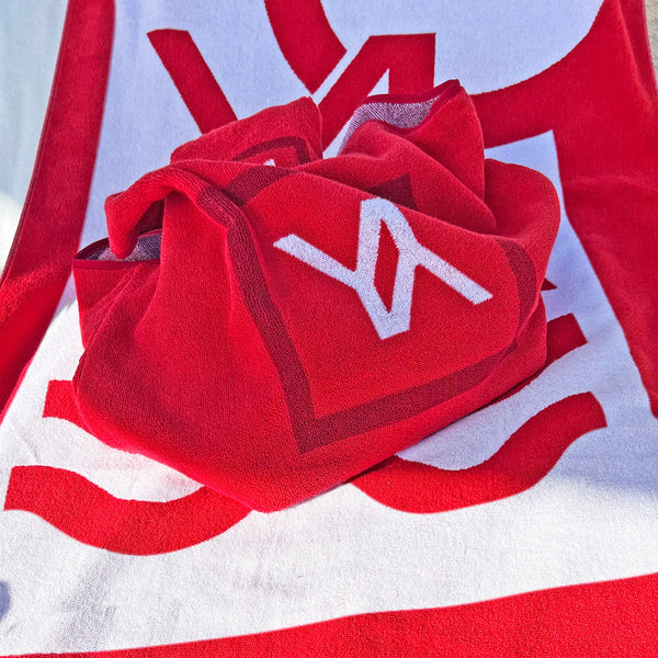 Samoa Tote Red & Cosmetic bag